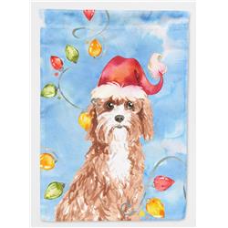 CK2476GF Christmas Lights Cavapoo Garden Size Flag