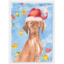 Christmas Lights Vizsla Garden Size Flag