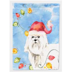 Christmas Lights Maltese Garden Size Flag