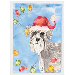 Christmas Lights Schnauzer No.2 Garden Size Flag