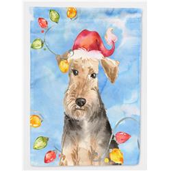 Christmas Lights Welsh Terrier Garden Size Flag