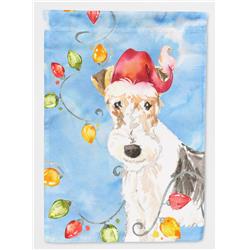 Christmas Lights Fox Terrier Garden Size Flag