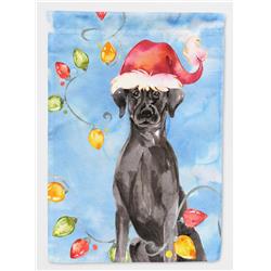 Christmas Lights Black Labrador Retriever Garden Size Flag