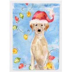Christmas Lights Yellow Labrador Retriever Garden Size Flag