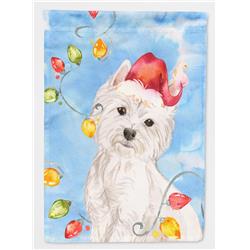 Christmas Lights Westie Garden Size Flag