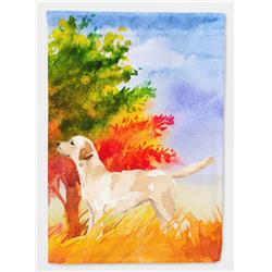 Fall Yellow Labrador Retriever Garden Size Flag