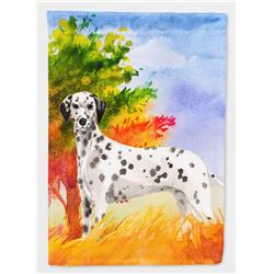 CK1945GF Fall Dalmatian Garden Size Flag