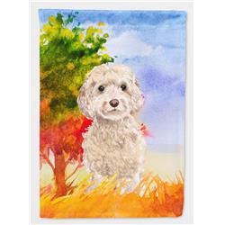 CK1949GF Fall Goldendoodle Garden Size Flag