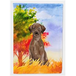 Fall Chocolate Labrador Retriever Garden Size Flag