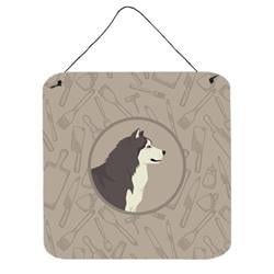 Alaskan Malamute in the Kitchen Wall or Door Hanging Prints