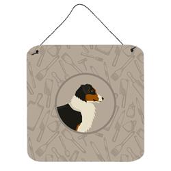 Australian Shepherd in the Kitchen Wall or Door Hanging Prints