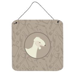 Bedlington Terrier in the Kitchen Wall or Door Hanging Prints