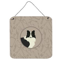 Border Collie in the Kitchen Wall or Door Hanging Prints