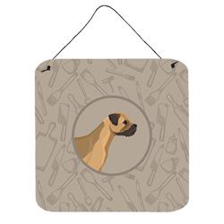 Border Terrier in the Kitchen Wall or Door Hanging Prints