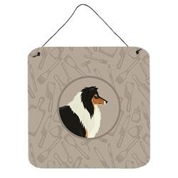 Collie in the Kitchen Wall or Door Hanging Prints