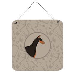 Doberman Pinscher in the Kitchen Wall or Door Hanging Prints