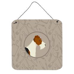 Fox Terrier in the Kitchen Wall or Door Hanging Prints