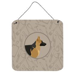 German Shepherd in the Kitchen Wall or Door Hanging Prints
