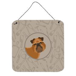 Brussels Griffon in the Kitchen Wall or Door Hanging Prints
