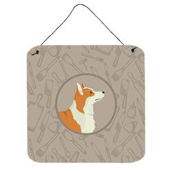Pembroke Corgi in the Kitchen Wall or Door Hanging Prints
