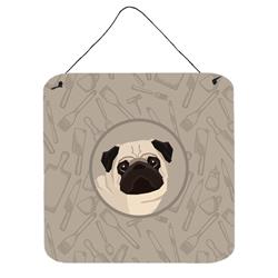 Pug in the Kitchen Wall or Door Hanging Prints