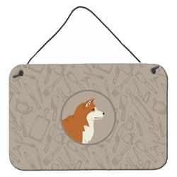 Akita in the Kitchen Wall or Door Hanging Prints