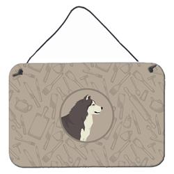Alaskan Malamute in the Kitchen Wall or Door Hanging Prints