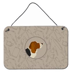 Basset Hound in the Kitchen Wall or Door Hanging Prints