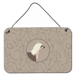 Chinese Crested in the Kitchen Wall or Door Hanging Prints