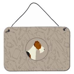 Fox Terrier in the Kitchen Wall or Door Hanging Prints