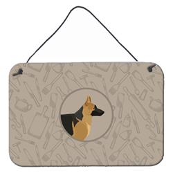 German Shepherd in the Kitchen Wall or Door Hanging Prints