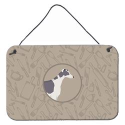Greyhound in the Kitchen Wall or Door Hanging Prints