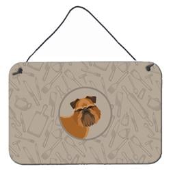 Brussels Griffon in the Kitchen Wall or Door Hanging Prints