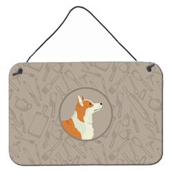 Pembroke Corgi in the Kitchen Wall or Door Hanging Prints