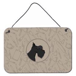 Scottish Terrier in the Kitchen Wall or Door Hanging Prints