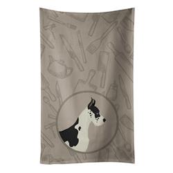 Picture of Carolines Treasures CK2189KTWL Great Dane in the Kitchen Kitchen Towel