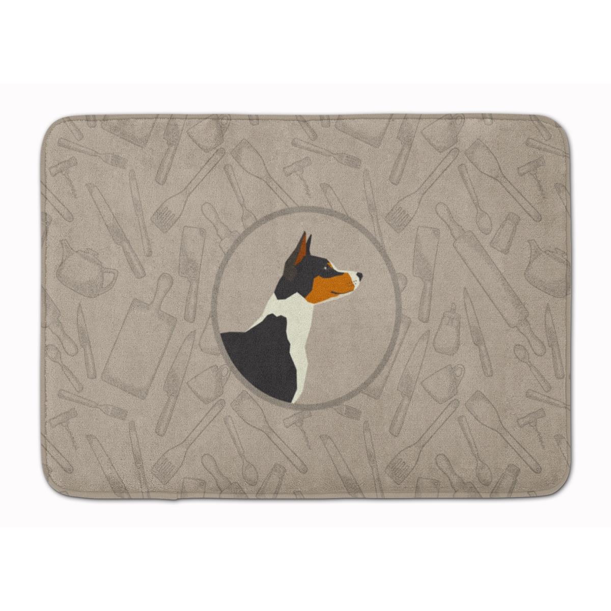 CK2164RUG Basenji in the Kitchen Machine Washable Memory Foam Mat