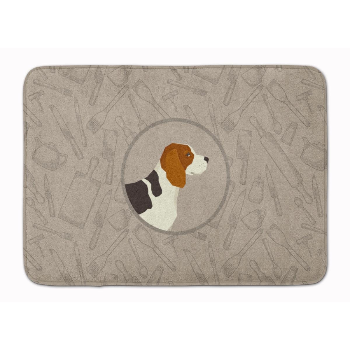 CK2166RUG Beagle in the Kitchen Machine Washable Memory Foam Mat