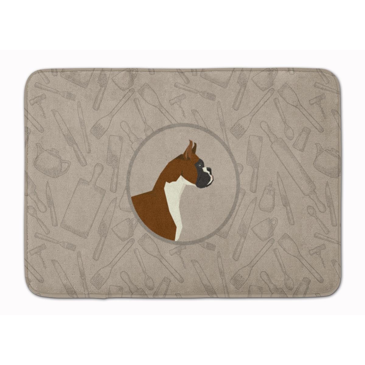 CK2173RUG Boxer in the Kitchen Machine Washable Memory Foam Mat