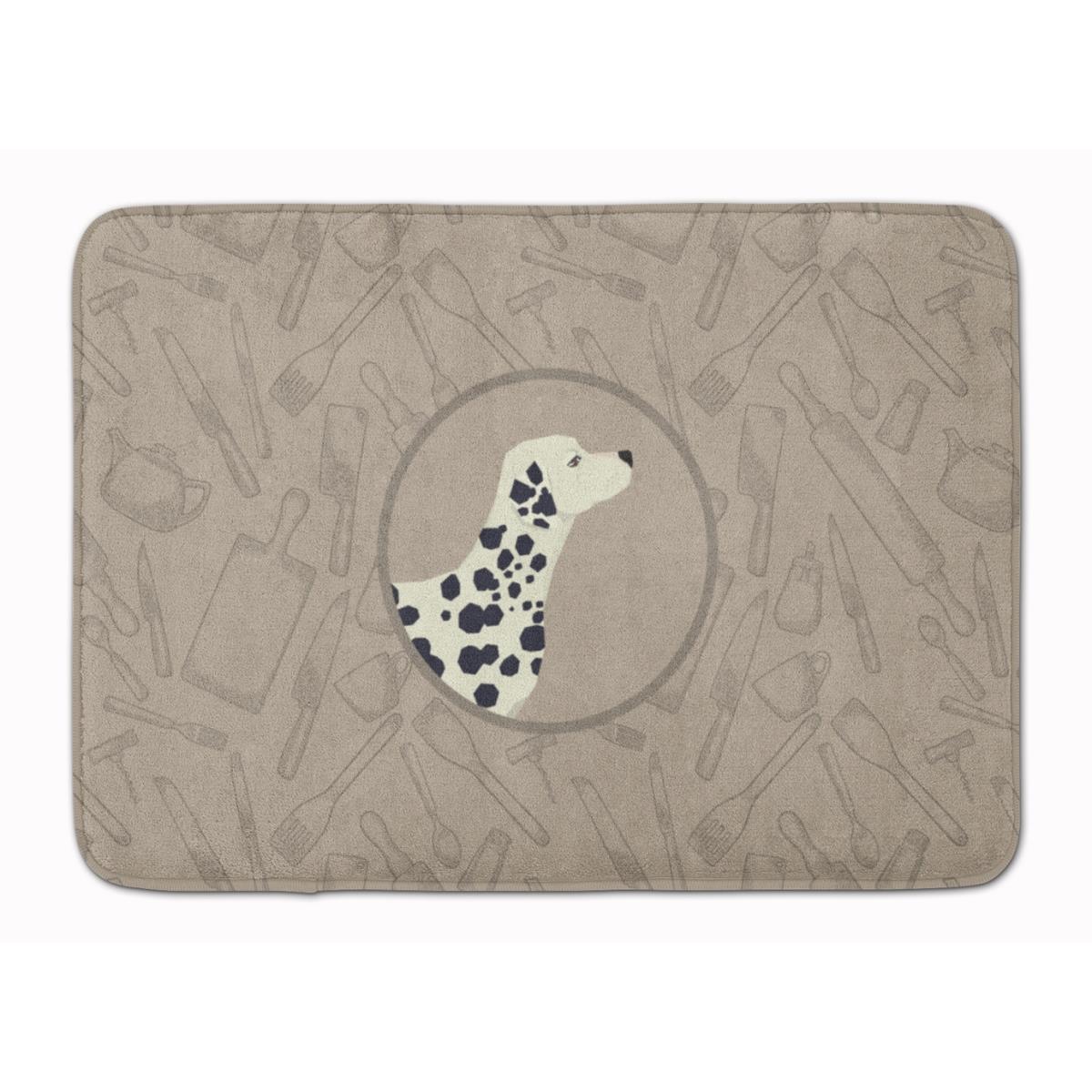 CK2181RUG Dalmatian in the Kitchen Machine Washable Memory Foam Mat