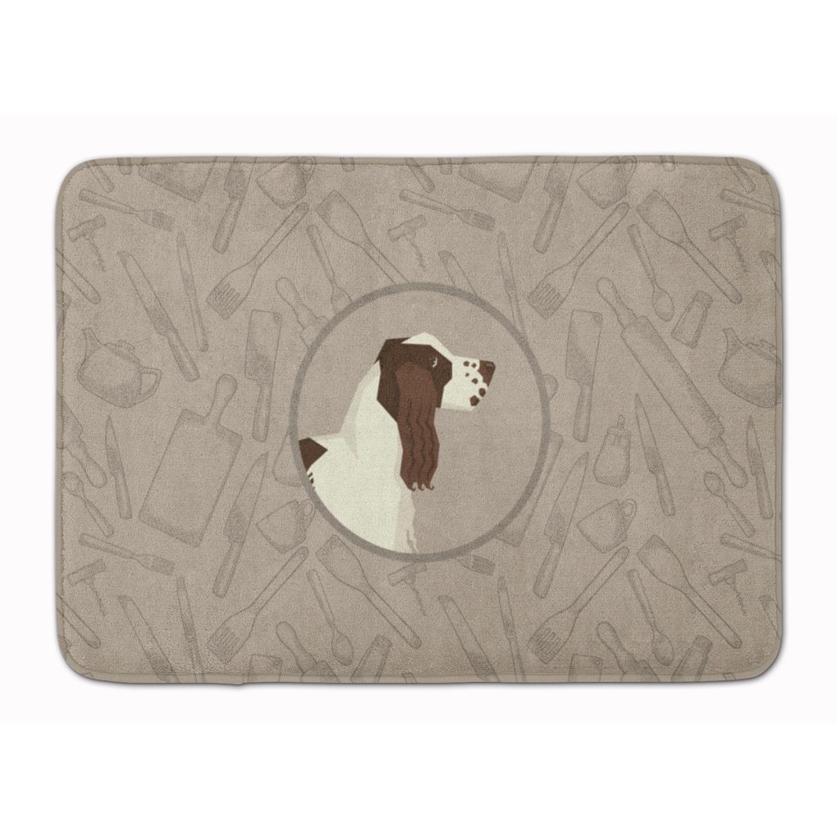 English Springer Spaniel in the Kitchen Machine Washable Memory Foam Mat