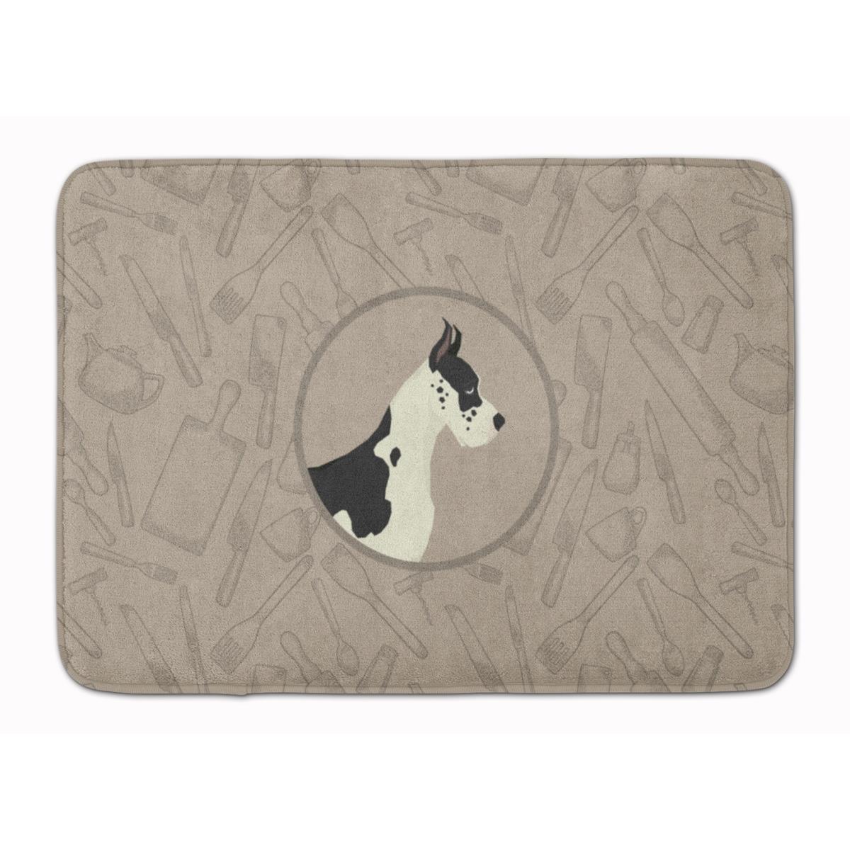 CK2189RUG Great Dane in the Kitchen Machine Washable Memory Foam Mat