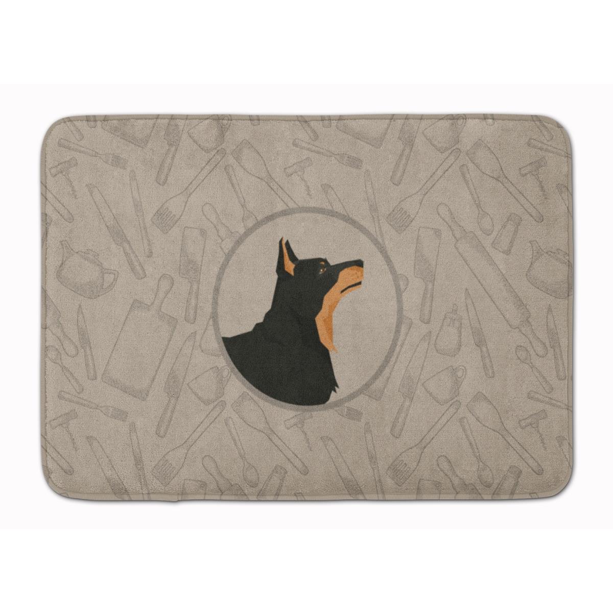 CK2197RUG Lancashire Terrier in the Kitchen Machine Washable Memory Foam Mat