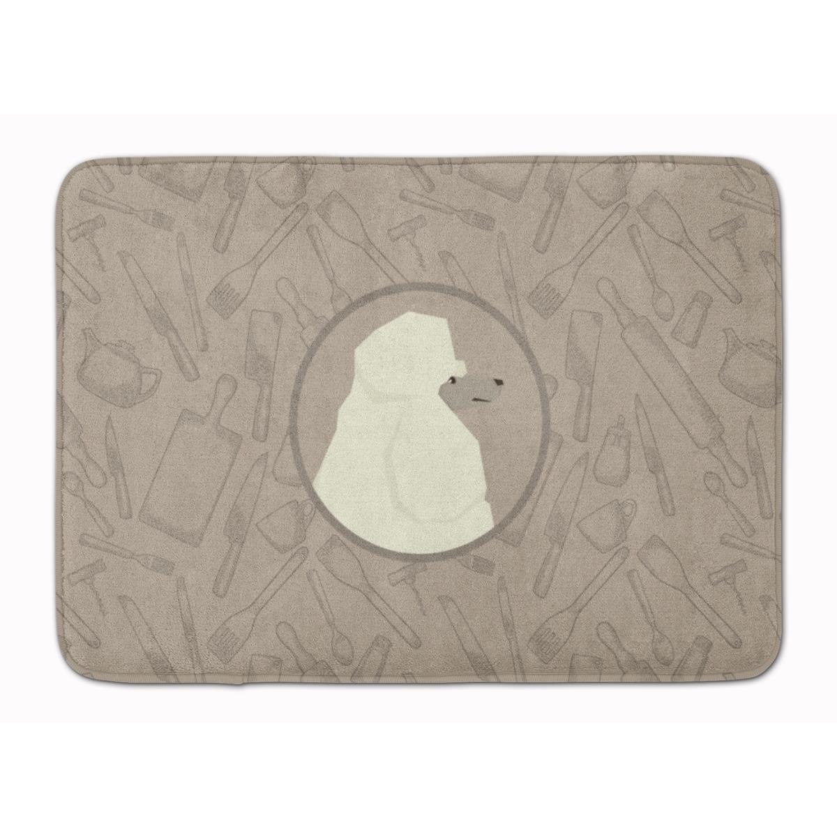 CK2203RUG Poodle in the Kitchen Machine Washable Memory Foam Mat