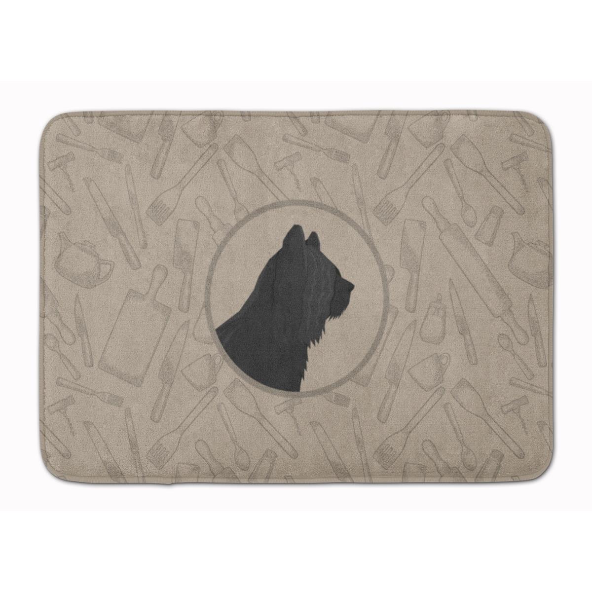 CK2211RUG Skye Terrier in the Kitchen Machine Washable Memory Foam Mat