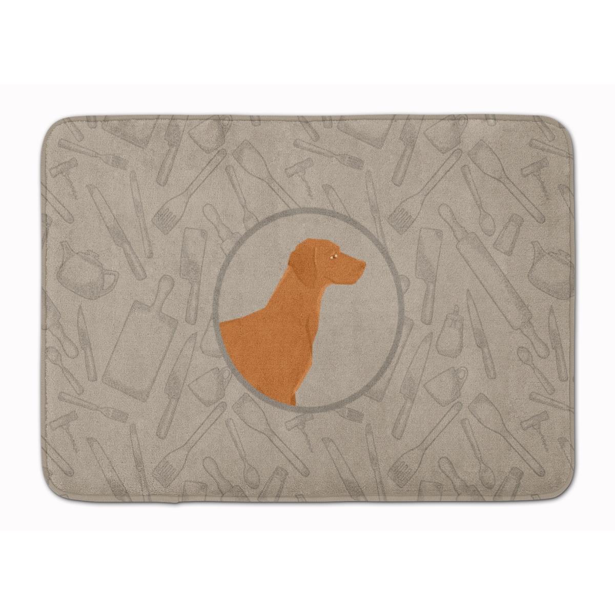 CK2215RUG Vizsla in the Kitchen Machine Washable Memory Foam Mat