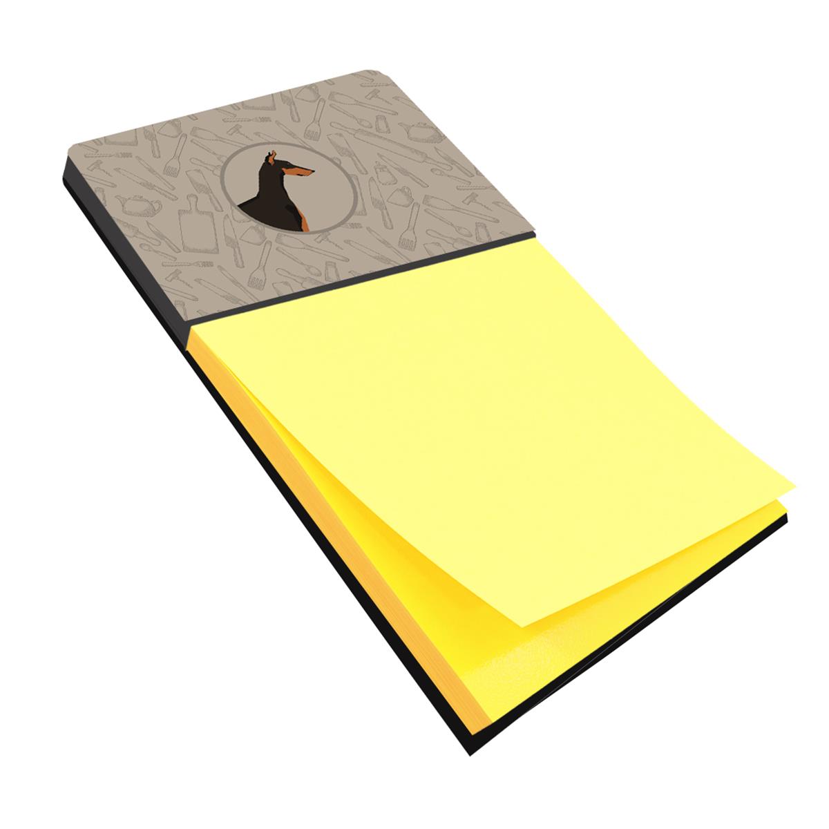CK2182SN Doberman Pinscher In the Kitchen Sticky Note Holder
