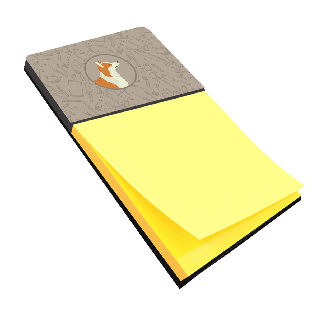 CK2201SN Pembroke Corgi In the Kitchen Sticky Note Holder
