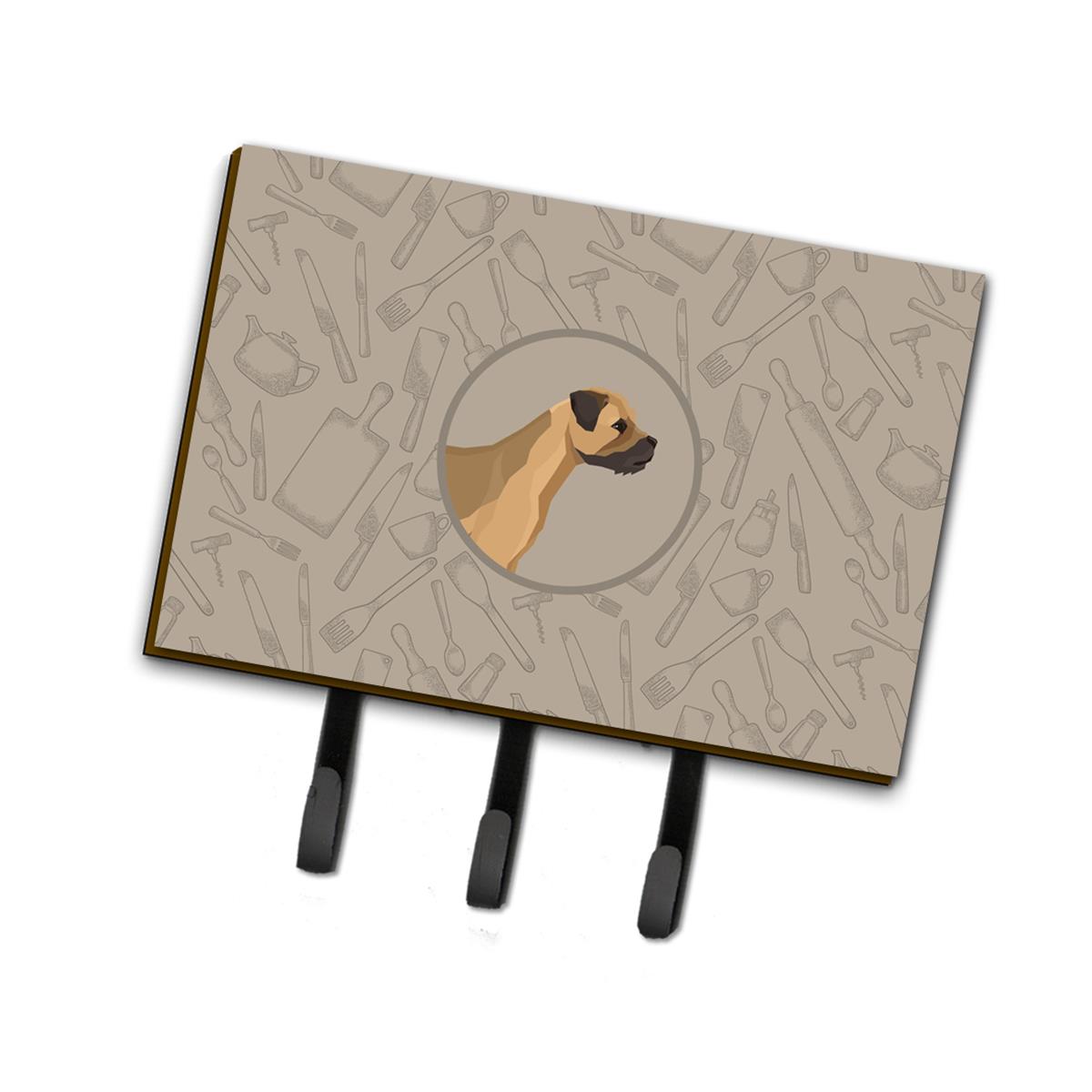 Border Terrier in the Kitchen Leash or Key Holder
