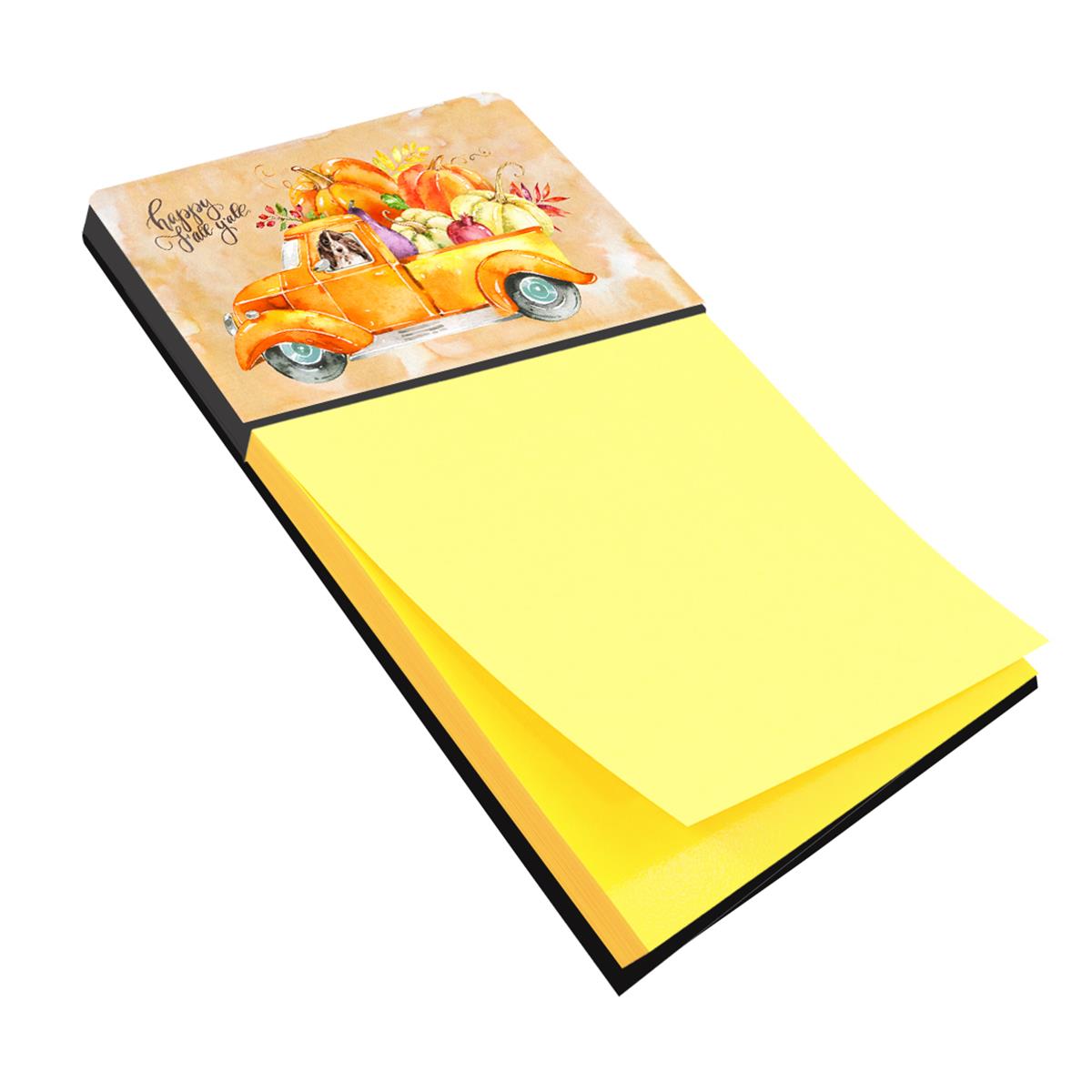 CK2659SN Fall Harvest Brown Parti Cocker Spaniel Sticky Note Holder